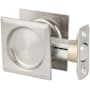 Kwikset Square Passage Hall/Closet Pocket Door Lock Satin Nickel