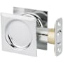 Kwikset Square Passage Hall/Closet Pocket Door Lock Bright Chrome