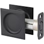Kwikset Square Passage Hall/Closet Pocket Door Lock Matte Black