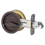 Kwikset Round Privacy Bed/Bath Pocket Door Lock Venetian Bronze