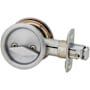Kwikset Round Privacy Bed/Bath Pocket Door Lock Satin Chrome