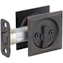 Kwikset Square Privacy Bed/Bath Pocket Door Lock Venetian Bronze