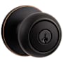 Kwikset Cove Keyed Entry Door Knobset with SmartKey Venetian Bronze