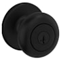 Kwikset Cove Keyed Entry Door Knobset with SmartKey Matte Black