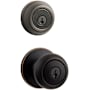 Kwikset Cove (Round Rosette) Knob and 780 Deadbolt Combo Pack with SmartKey Venetian Bronze