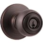 Kwikset Security Series Polo Single Cylinder Keyed Entry Door Knobset Venetian Bronze