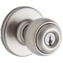 Kwikset Security Series Polo Single Cylinder Keyed Entry Door Knobset Satin Nickel