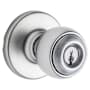 Kwikset Security Series Polo Single Cylinder Keyed Entry Door Knobset Satin Chrome
