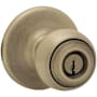 Kwikset Security Series Polo Single Cylinder Keyed Entry Door Knobset Antique Brass