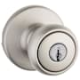 Kwikset Security Series Tylo Single Cylinder Keyed Entry Door Knobset Satin Nickel