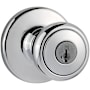Kwikset Tylo Single Cylinder Keyed Entry Knobset with SmartKey Cylinder Polished Chrome
