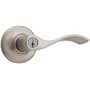 Kwikset Balboa Reversible Entrance Door Leverset from the Security Series Satin Nickel