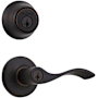 Kwikset Balboa (Round Rosette) Lever and 660 Deadbolt Combo Pack with SmartKey Venetian Bronze