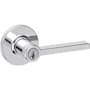 Kwikset Casey Single Cylinder Keyed Entry Door Lever Set with Round Rose and SmartKey Polished Chrome
