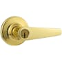 Kwikset Delta Keyed Entry Door Leverset with SmartKey Polished Brass