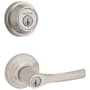 Kwikset Henley Single Cylinder Keyed Entry Lever Set and 660 Series Deadbolt Combo Pack with SmartKey Satin Nickel