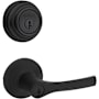 Kwikset Henley Single Cylinder Keyed Entry Lever Set and 980 Series Deadbolt Combo Pack with SmartKey Matte Black