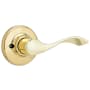 Kwikset Balboa Right Handed Non-Turning One-Sided Dummy Door Lever Polished Brass