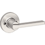 Kwikset Casey Non-Turning One-Sided Dummy Door Lever with Round Rose Satin Nickel