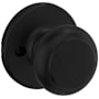 Kwikset Cove Single Dummy Door Knob Matte Black