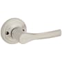 Kwikset Henley Non-Turning One-Sided Dummy Door Lever with Round Rose Satin Nickel