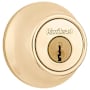 Kwikset Single Standard Cylinder Deadbolt Polished Brass