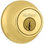Kwikset 660 Series Deadbolt Single Cylinder Deadbolt with Smartkey Polished Brass