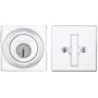 Kwikset 660 Series Deadbolt Single Cylinder Keyed Entry Deadbolt from the Signature Series Bright Chrome