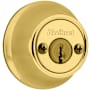 Kwikset Double Cylinder Deadbolt from the 660 Series Polished Brass