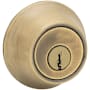 Kwikset Double Cylinder Deadbolt from the 660 Series Antique Brass
