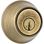 Kwikset Double Cylinder Deadbolt with SmartKey from the 660 Series Antique Brass