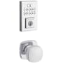 Kwikset Arroyo Passage Knob Set and Electronic Keyless Entry Deadbolt Combo Pack with SmartKey from the SmartCode Deadbolts Touchpad Collection Polished Chrome