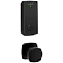 Kwikset Arroyo Knob Set and Halo Electronic Touchscreen Deadbolt Combo Pack with SmartKey Matte Black
