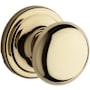 Kwikset Hancock Passage Door Knob Set Polished Brass