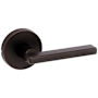 Kwikset Halifax Passage Door Lever Set with Round Rose Venetian Bronze