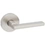 Kwikset Halifax Passage Door Lever Set with Round Rose Satin Nickel