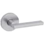 Kwikset Halifax Passage Door Lever Set with Round Rose Satin Chrome