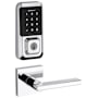 Kwikset Halifax Passage Lever and 939 Halo WiFi Enabled Deadbolt Combo Pack with SmartKey Polished Chrome