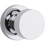 Kwikset Pismo Passage Door Knob Set with Round Rose Polished Chrome