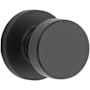 Kwikset Pismo Passage Door Knob Set with Round Rose Matte Black