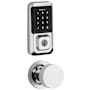 Kwikset Pismo Passage Knob and 939 Halo WiFi Enabled Deadbolt Combo Pack with SmartKey Polished Chrome