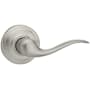 Kwikset Tustin Passage Door Leverset from the Signature Series Satin Nickel