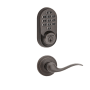Kwikset Tustin Passage Lever and 938 Halo WiFi Enabled Deadbolt Combo Pack with SmartKey Venetian Bronze