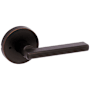 Kwikset Halifax Privacy Door Lever Set with Round Rose Venetian Bronze