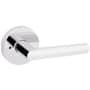 Kwikset Milan Privacy Door Lever Set with Round Rose Polished Chrome