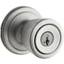 Kwikset Abbey Keyed Door Knobset with SmartKey Satin Chrome