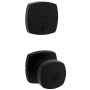Kwikset Arroyo Single Cylinder Keyed Entry Knob Set and Deadbolt Combo with SmartKey from the Midtown Collection Matte Black