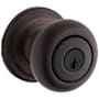 Kwikset Hancock Keyed Entry Single Cylinder Knob Set with SmartKey Venetian Bronze
