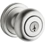 Kwikset Hancock Keyed Entry Single Cylinder Knob Set with SmartKey Satin Chrome