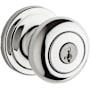 Kwikset Hancock Keyed Entry Single Cylinder Knob Set with SmartKey Polished Chrome